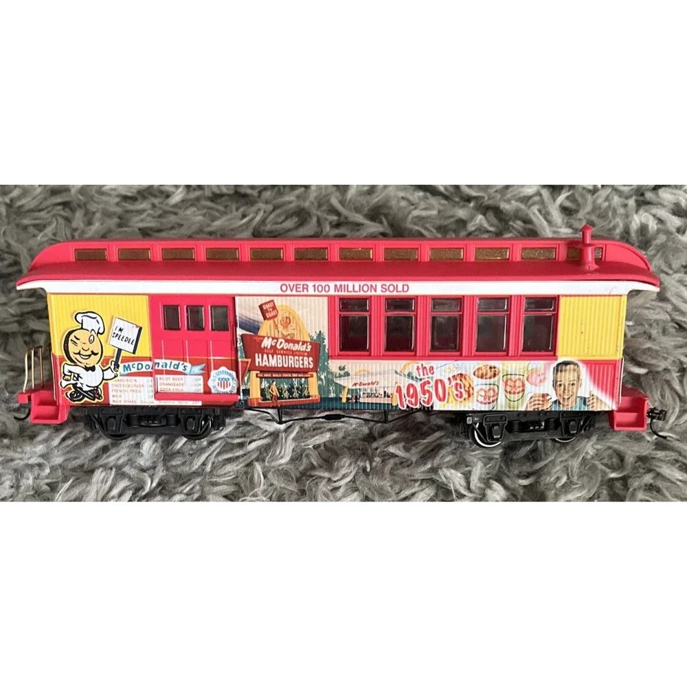 VTG Bachman Hawthorne Village Mcdonalds 50th Anniversary Train Set*Untested READ